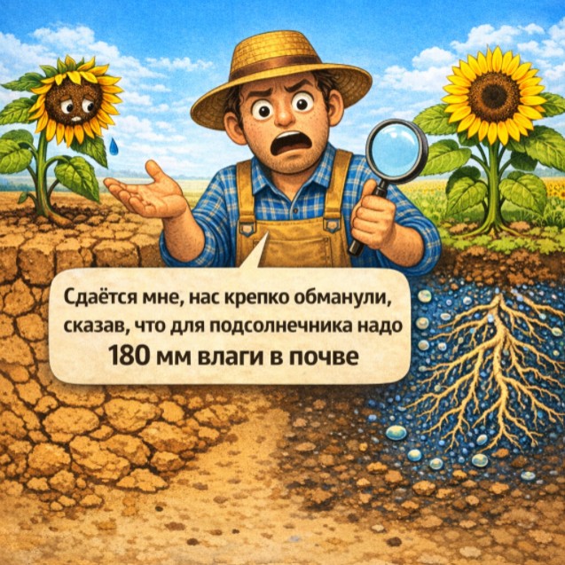 Сколько влаги нужно подсолнечнику перед посевом